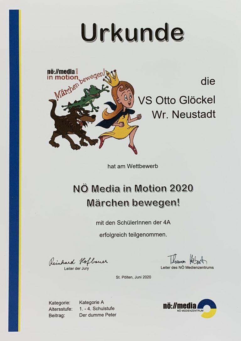 NÖ – Media – „in motion 2020“ – Projekt